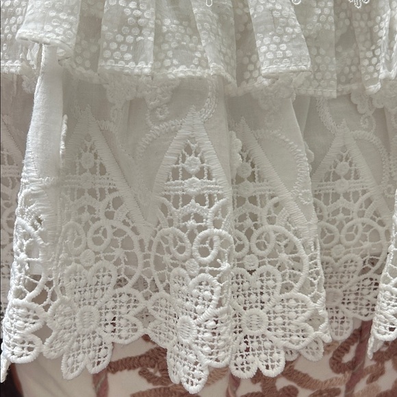 *Alexis White Lace Mini Skirt - Picture 8 of 13